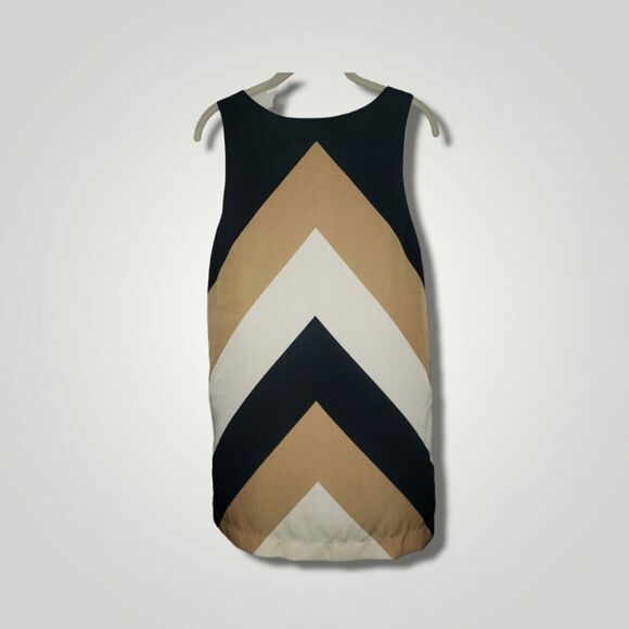 Honey Punch gold and black block sheath dress Small - Picture 3 of 5